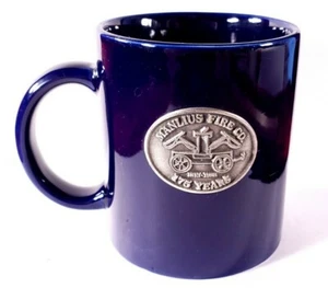Taza de cerámica conmemorativa 175 aniversario Manlius NY Fire Company 1988 vintage - Imagen 1 de 8