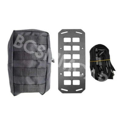 Car Seat Side Storage Bag Tactical Seat Back Panel Organizer Hanging Bag Black - Image 1 of 4