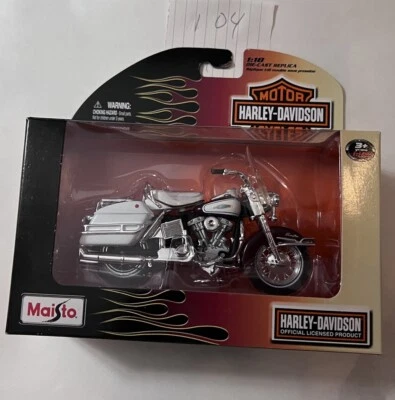 Motocicleta MAISTO Harley-Davidson 1966 FLH Ectra Glide Serie 29: escala 1:18 Foto 1 de 3