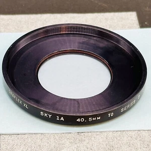 GRAFLEX XL STEP UP RING w/ 1A SKYLIGHT  FILTER 40.5mm to SERIES 8 VIII excellent - Picture 1 of 6