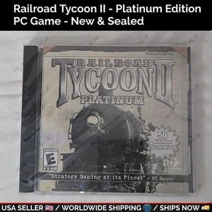 Railroad Tycoon II - Platinum Edition PC Game (Windows 98/ME) - NEW & SEALED - Picture 1 of 5