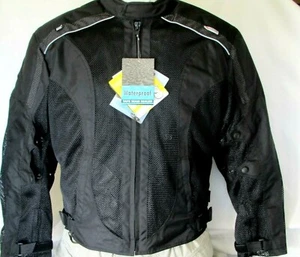 NEW MESH Armored BIKER Jacket Z/O waterprof liner Size 2XL=46-48" Chest Closeout - Picture 1 of 6