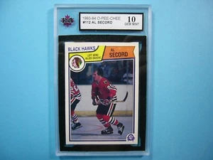 1983/84 O-PEE-CHEE NHL HOCKEY CARD #112 AL SECORD KSA 10 GEM MINT 83/84 OPC - Picture 1 of 2