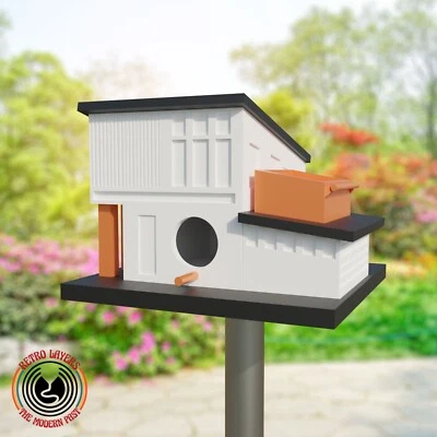 Ретро середины века современный птичий домик Чарльстон 3D-печать архитектура 60-х - Изображение 1 из 4