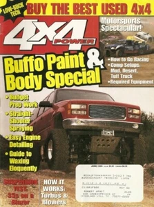 4X4 POWER 1999 JUNI - LACK & KAROSSERIE, SPRITZEN, MOTORDETAILIERUNG, RENNEN - Bild 1 von 1