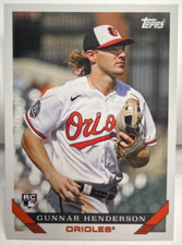 Gunnar Henderson 2023 Topps Throwback Thursday '93 Design RC #32 ORIOLES SP/1880