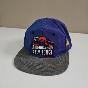 NFL Kodak American Bowl 93" Berlin Pro One Snap Back Hat 2 Tone Blue & Purple - Picture 1 of 10