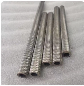 Knurled Round Tube 27*3mm ID 21mm Stainless Steel Seamless Pipe Rough Antiskid - Picture 1 of 2
