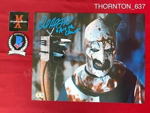 David Howard Thornton Terrifier 2 signed 11x14 photo Art the Clown Beckett COA - Picture 1 of 3