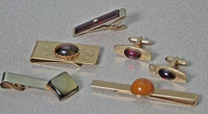 Lot of Vintage Tie Clips, Cufflinks and Money Clip - Picture 1 of 6