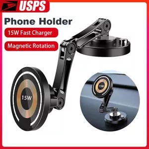 New for 15W Magsafe Car Mount Charger,Universal Iphone Magnetic Wireless Car - Picture 1 of 17