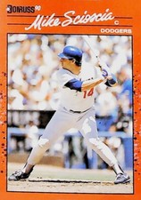 1990 Donruss #7 Mike Scioscia  Los Angeles Dodgers FREE SHIP