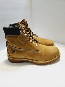 Timberland Wheat Nubuck Mens Waterproof Round Toe 10061 Shoes/Boots Size 12M - Picture 1 of 10