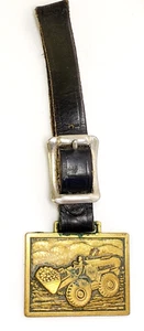 Yale Trojan Tractor Shovel Watch Fob Bulldozer Batavia NY Vintage Werbung - Bild 1 von 3