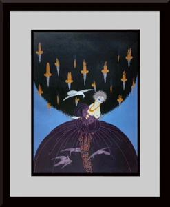 ERTE - 'Freedom and Captivity' Custom Framed Original Book Print - Picture 1 of 2