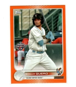 2022 TOPPS PRO DEBUT  ORANGE BORDER   EDGAR QUERO RC  2/25 VERY LOW PRINT - Picture 1 of 1