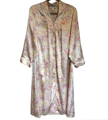 Abito da notte vintage lungo Christian Dior taglia L stampa floreale con dettaglio pizzo