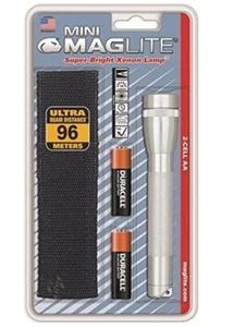 Maglite Mini PRO LED 2-Cell AA Flashlight Universal silver - Picture 1 of 2