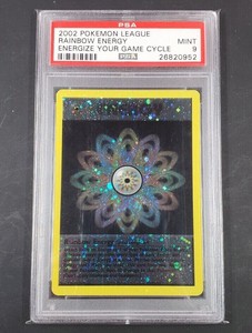 Pokemon PSA 9 Rainbow Energy Energize Your Game Cycle Promo Reverse Holo Mint