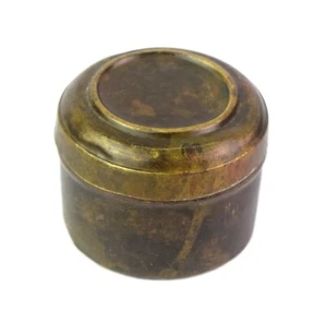 Antique Brass Small Chapatti Box Kitchen Toy For Kids Metal Trinket Box G66-1329 - Picture 1 of 8