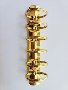 30 mm Gold Taschenringe Schrauben A7 Ordner Mechanismus Planer 6 Ringe Chunky Agenda - Bild 1 von 1