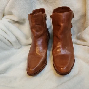 THE BROOKLINE ANKLE BOOT, BROWN LEATHER VINTAGE SZ 10.5~5098~ - Picture 1 of 12