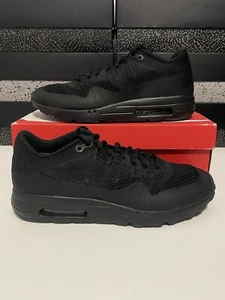 Nuevo Nike Air Max 1 Ultra Flyknit "Negro" 856958-001 Para hombres Talla 11.5 Correr RARO - Imagen 1 de 7