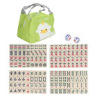 Small Mahjong Toy Small Traditional Mahjong Clear Pattern With Storage Bag For