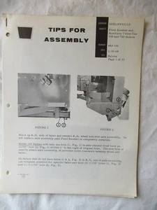 Folleto de puntas de instalación de doble lata potenciadora empacadora blanca 520 720 1968 - Imagen 1 de 8