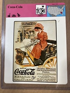 Rare Coca-Cola Panarizon Card 1979 Printed In Japan MINT - Picture 1 of 2