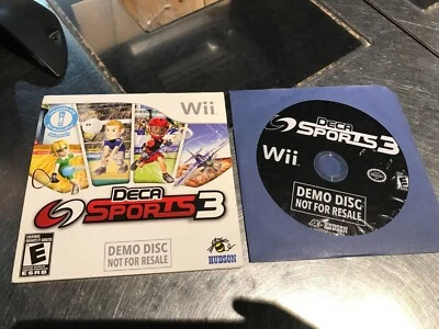 Deca Sports 3 (Nintendo Wii, 2010) Brand New Sealed - Demo Disc - NFR - RARE - Image 1 of 3