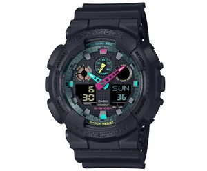 Casio G-Shock GA100MF-1A GA-100 SERIES Ana-Digi Colorful Flair Rubber Watch - Picture 1 of 3