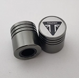 Triumph Dust caps all models non stick Worlds Biggest Logo 6 Colours - Picture 1 of 5
