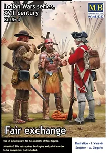 Indian Wars Series, XVIII century. Kit No. 4. Fair exchange 1/35 MasterBox 35222 - Picture 1 of 3