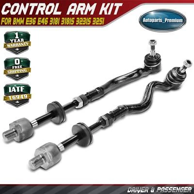 Extremo de barra de amarre izquierdo y derecho 2 piezas para BMW E36 E46 318i 318is 323is 325i 328is M3 Z3 Foto 1 de 4