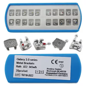 Dental Orthodontic Brackets Roth 022 Twin Metal Ortodoncia Braces 345Hook Galaxy - Picture 1 of 14