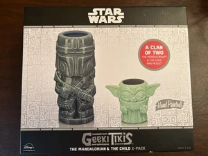Taza Geeki Tiki Mandalorian & Child Star Wars Celebración Bebé Yoda Disney Nueva - Imagen 1 de 4