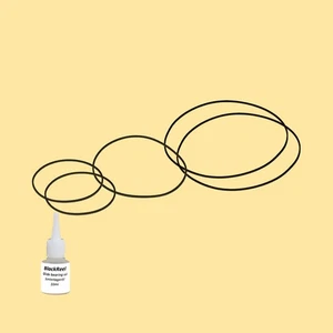 Riemen Öl = Kit 5 für Akai AC-MX 100 Compact System - Picture 1 of 5