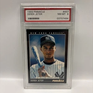 1993 Pinnacle Derek Jeter ROOKIE Card #457 RC BGS 8 NM-MT - Bild 1 von 9