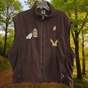 Simms Windstopper Weste Herren braun Fleece Full Zip Outdoor bestickt Gr. XXL - Bild 1 von 9