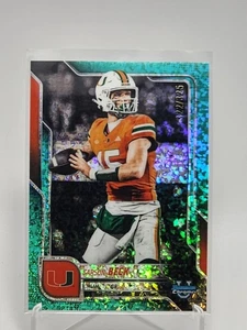 2025 Bowman Chrome University #138 Carson Beck Aqua Mini Diamond Refractor/ 325 - Picture 1 of 2