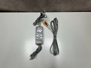 Nintendo Wii Power Cord AC Adapter and AV Cables RVL-002 RVL-009 Original OEM - Picture 1 of 3