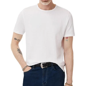 John Varvatos Men's Short Sleeve Stanley Solid Crew Pima Cotton T-Shirt White - Picture 1 of 5