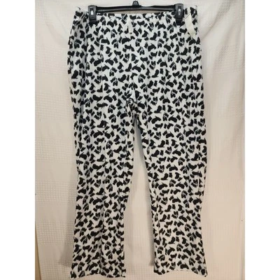 Pantalones de pijama Croft & Barrow para mujer talla grande Scotties polar perros negro blanco Foto 1 de 4