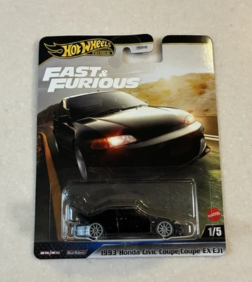 1993 Honda Civic Coupe EX EJ1 * 2025 Hot Wheels Fast & Furious Case M Y20 - Image 1 of 2