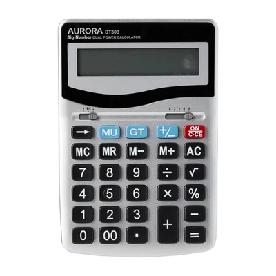 AURORA ELECTRONICS Aurora DT303 Desktop Basic Calculator Silver