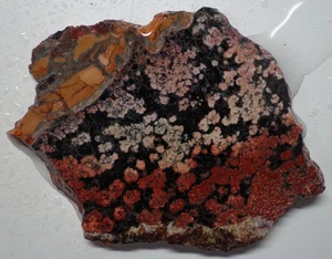 WRG- Fireworks \ Flowering Obsidian Slab 58 grams Lapidary Rough Old Stock - Picture 1 of 4