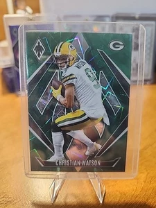 2024 Panini Phoenix - Christian Watson #27 Green Lazer /50 - Foto 1 di 3
