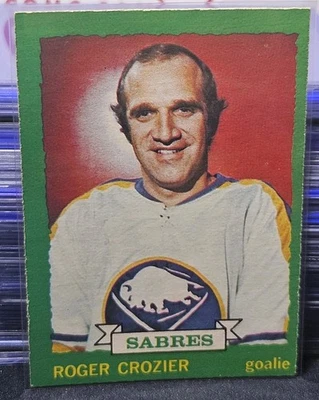 73-74 O-Pee-Chee Roger Crozier 🚨🚨🚨 Buffalo Sabres  - Image 1 of 2