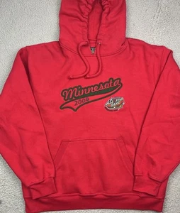 Vintage Minnesota Wild NHL All Star Game 2004 Hoodie Red Sweatshirt Size XL - Picture 1 of 10